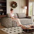 Cloud Loveseat Sofa Corduroy Boneless Couch with High Density Memory Foam Comfy Small Foam Couch in a Box No Assembly Modern Floor Compressed Sofa for Living RoomBedroomSmall Space(70.9WCamel)
