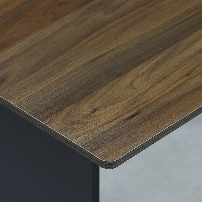 Furinno COMPACT Desk 28.5 Wide Gaming Desk with Shelves Computer Desk with Book Shelf Office Desk for Home Office Study Room Dorm Bedroom Columbia Walnut