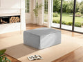 37 Cloud Sectional Couch Ottoman for Living Room Extra Deep Seats No Assembly Minimalist Modular Couch Corduroy (Light Grey Single Ottoman)