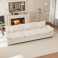 120 Comfy Cloud Sofa Couch with Throw Pillows Upholstered Deep Seat Cozy Sofa Sleeper Modern 3-Seater Modular Sectional Sofa for Living Room