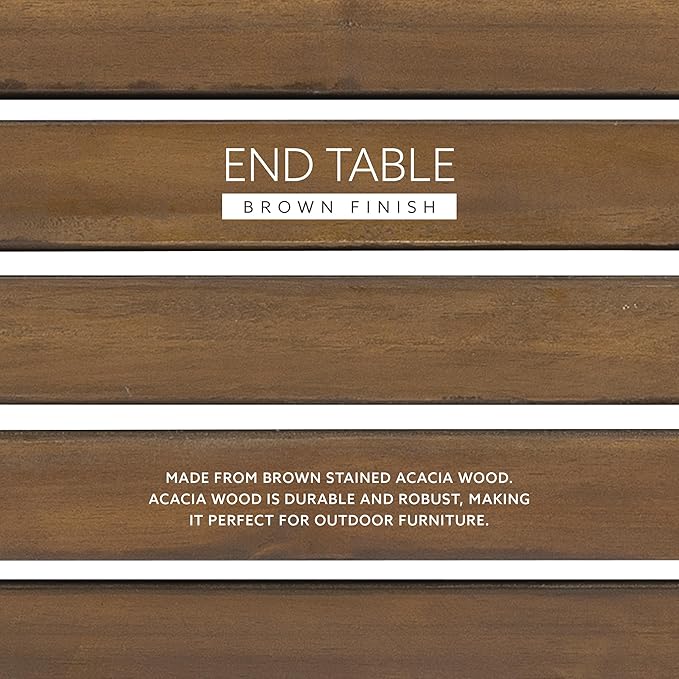 Linon Adirondack End Teak Table