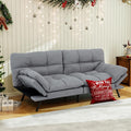 MUUEGM Futon Sofa Bed Couch Sofa Memory Foam Futon Sleeper Sofa Loveseat Convertible Couch Bed for Small Compact Spaces ApartmentLight Grey.