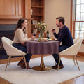 Modern Dining Chairs Set of 2 Living Room Chairs with Gold Metal LegsVelvet Vanity Chair Waiting Room Chairs Accent Chair for Makeup Room Dressing Room Bedroom Home Office Beige