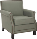 Safavieh Mercer Collection Charles Grey Linen Club Chair