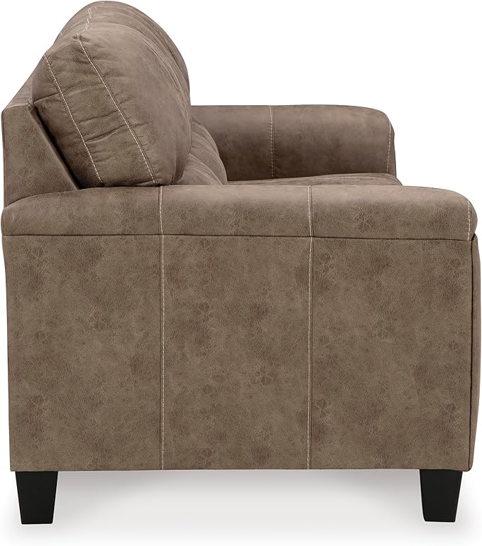 Signature Design by Ashley Navi Modern Sofa with Removable Cushions Dark Brown