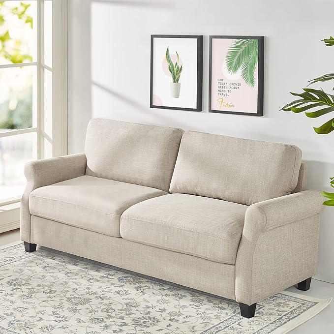 Zinus Josh Sofa Couch/Easy Tool-Free Assembly Beige