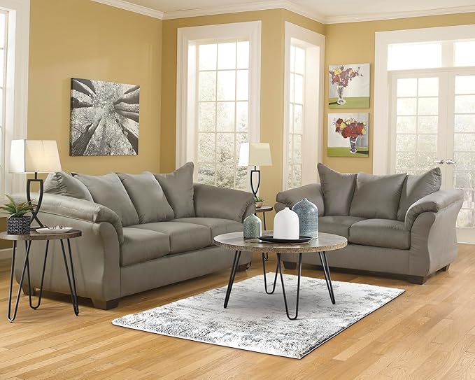 Signature Design by Ashley Darcy Casual Plush Sofa Grayish Brown