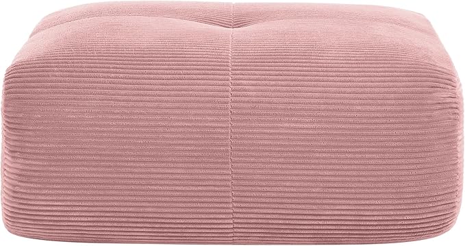 Modular Sectional Sofa Cloud Couch Modern Deep Seat Couches for Living Room - Only Ottoman Pink