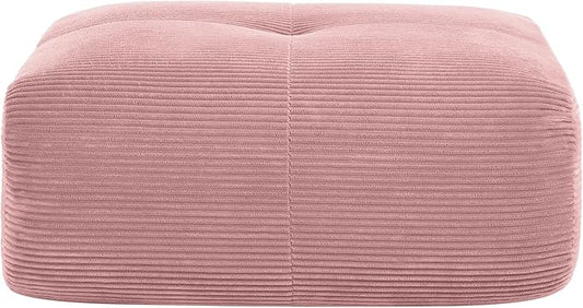 Modular Sectional Sofa Cloud Couch Modern Deep Seat Couches for Living Room - Only Ottoman Pink