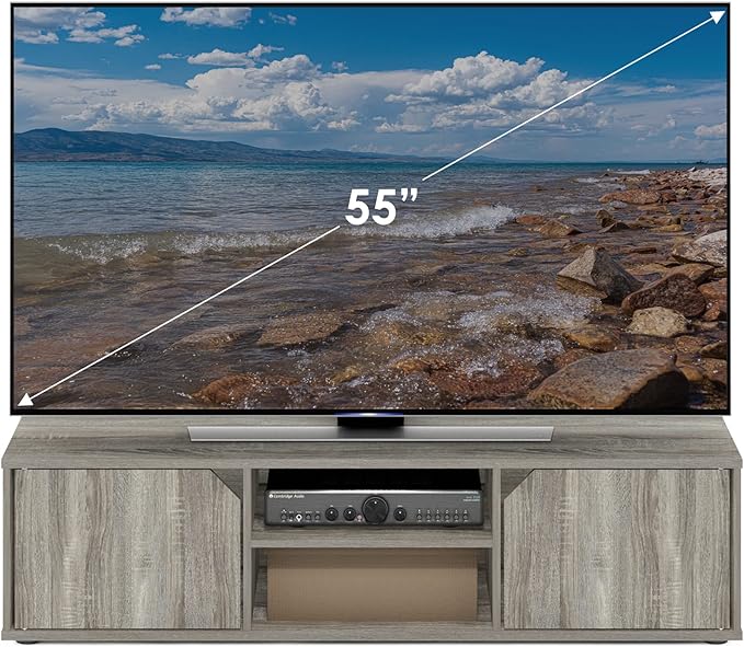 Furinno Classic Stand for TV up to 55 Inch French Oak