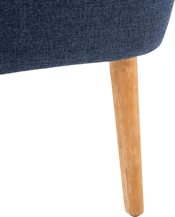 SAFAVIEH Home Collection Delfino Navy/Natural Accent Chair
