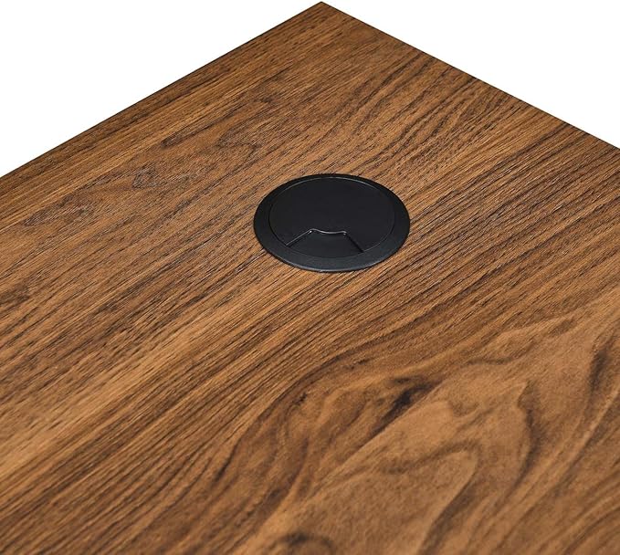 Modway Venture Modern MDF Wood L-Shaped Office Desk in Walnut