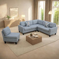 L Shaped Sectional Modern Sofa - Convertible Leather Sleeper Bed Couch Set with Reversible Chaise Lounge Modular Cloud Couch for Living Room Apartment