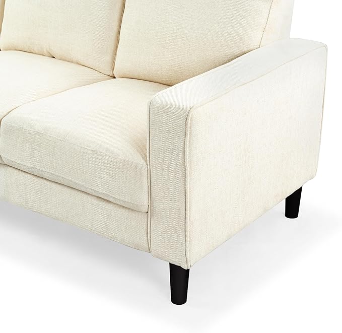 SAFAVIEH Couture Furniture Collection Felicianya Modern Cream 3-Seater Sofa