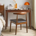 Solid Wood Computer Desk with Drawers Modern Writing Desk for Home Office Mid Century Modern Desk Oak Study Table 35.4x19.9x29.5 inches (Single Drawer) Walnut