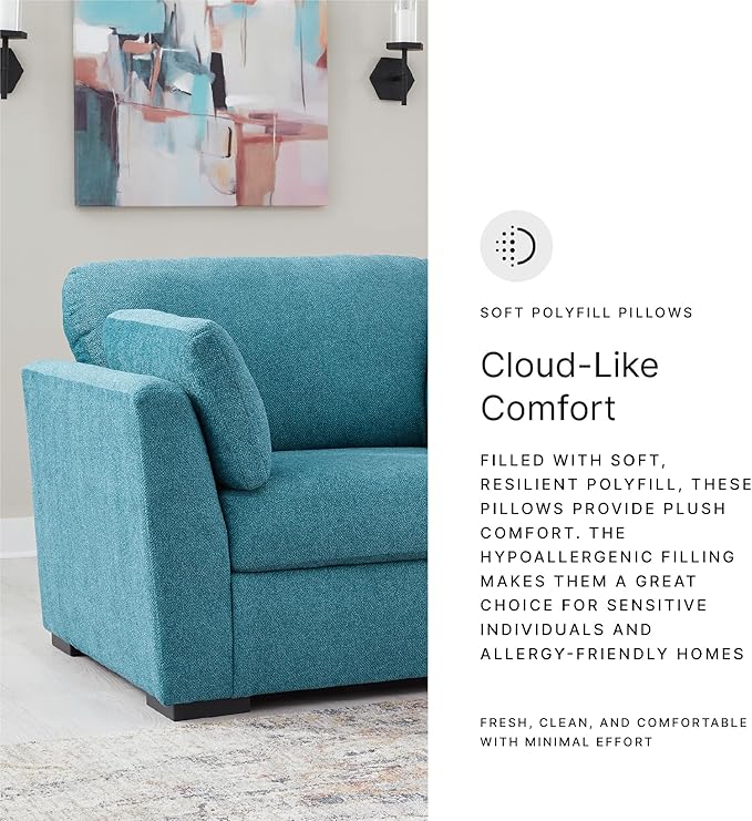 Signature Design by Ashley Keerwick Modern Upholstered Oversized Chair Blue