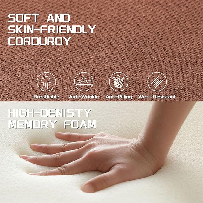 4-in-1 Folding Convertible Sofa Bed 80 Inch Oversized Corduroy Boneless Couch Loveseat Sleeper with Pull Out Bed Floor Sofa Modular Futon Teddy Sofa for Living Room Bedroom Lounge Pink