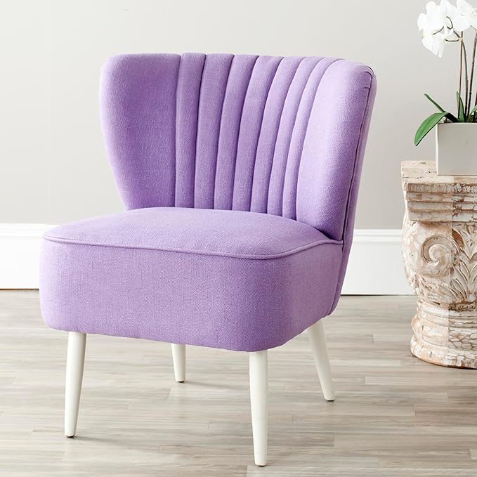 Safavieh Mercer Collection Waverly Mid-Century Rainbow Striped Accent Chair