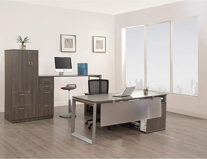 Lorell Relevance Series Charcoal Laminate Office Furniture