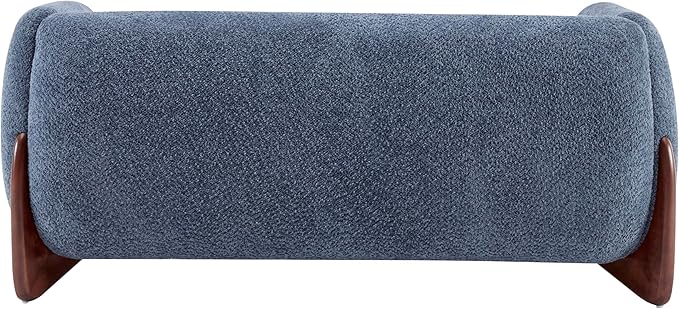 Christopher Knight Home Almad 2 Pieces Sofa Couch Set Cozy 3-Seater Sofa and Loveseat for Living Room Upholstered Couch Chair Soft Seating Lounge Sofa with Wood Frame Boucle Fabric Navy Blue