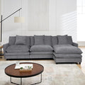 108.27 Modular Convertible Sectional Couch 4 Seat L Shaped Sofa Reversible Chaise Sectional Sofa Deep Seat Cloud Couch Chenille for Home Apartment Dorm