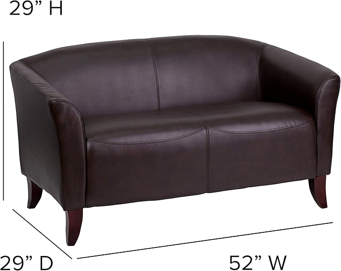 Flash Furniture HERCULES Imperial Series Brown LeatherSoft Loveseat