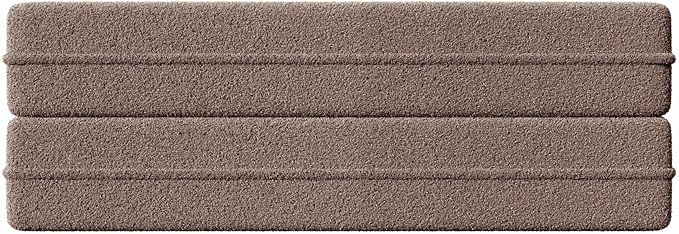 78” Floor Sleeper Sofa Bed Modern 2 in 1 Full Size Foldable Mattress with 2 Pillows Convertible Boneless Couch with Deep Seat for Living Room No Assembly Required (Brown &amp Teddy) | No Assembly