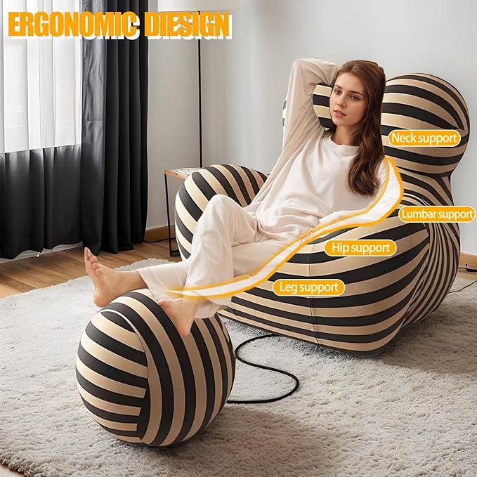 MEISIMAN Small Couch Mother's Embrace Loveseat Sofa - Mini Couch with Movable Ottoman Modern Comfy Linen Fabric &amp Memory Foam Compression Sofa Chair for Lounge Bedroom Living Room (Black Yellow)