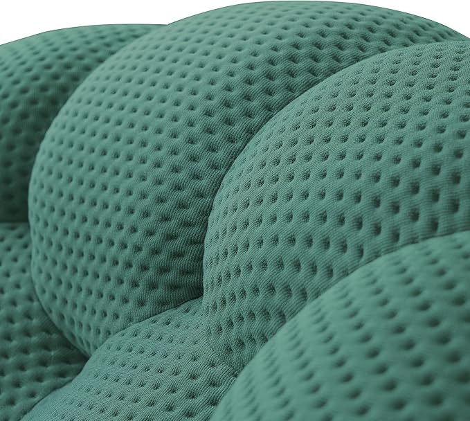 Bubble Couch 49.21'' Oversized Bubble Chair Modern Lazy Floor Sofa Oversized Bubble Sofa Lounge Chair 3D Honeycomb Shape Curved Sofas for Living Room (Green)