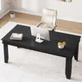 71 Inch Executive Desk Large Black Computer Desk with Sturdy Thick Legs Modern Farmhouse Home Office Desk 180cm Spacious Writing Table for Study Professional Workstation Furniture Rectangular