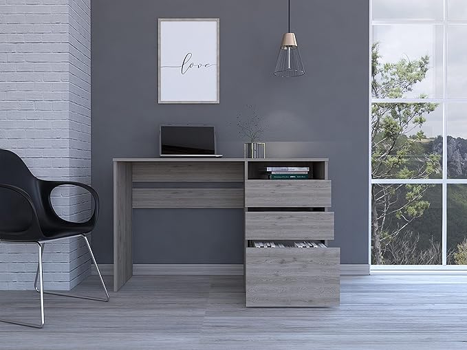 Home Office Desk Writing Computer Desk Three Drawers