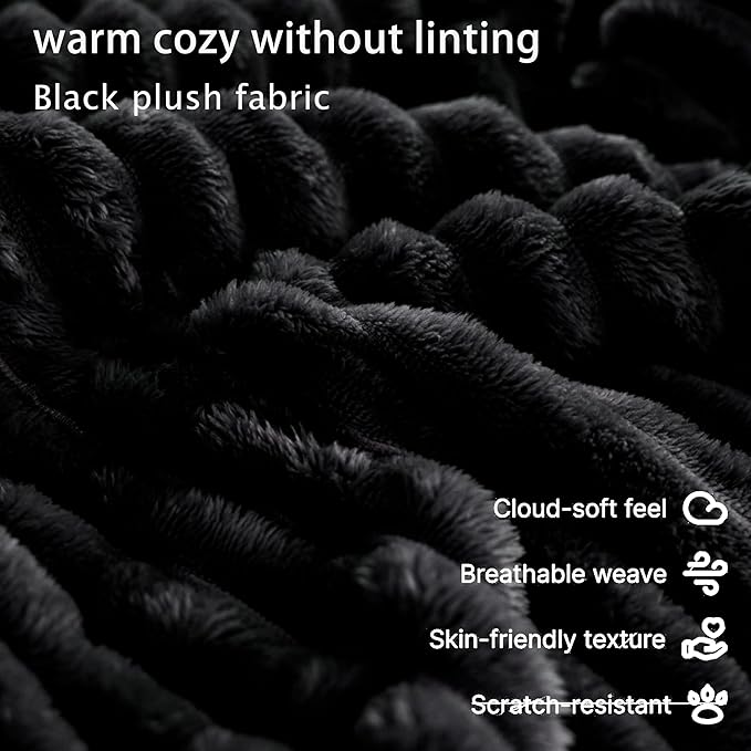 67'' Oversized Boneless Cloud Chaise Lounge Corduroy Chair Plush Black Sofa BedCouches Living Room No Assembly (Right).