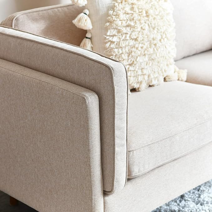 Creative Co-Op Atley High Sided Sofas Wheat