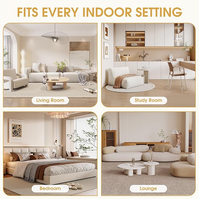 HOMEFUN Sleeper Chair Bed Lazy-Friendly Indoor Chaise Lounge with Storage Cell Phone Bracket Multifunctional Sofa for Bedroom Living Room Small Space Adults