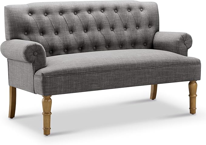 Rosevera Drennan Loveseat - Sofa for Living Room Linen Ash