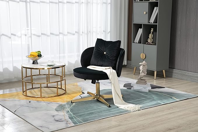 Chair Vanity Chair Modern Adjustable Home Computer Executive Chair Swivel Task Chair for Small Space Living Room Make up Studying