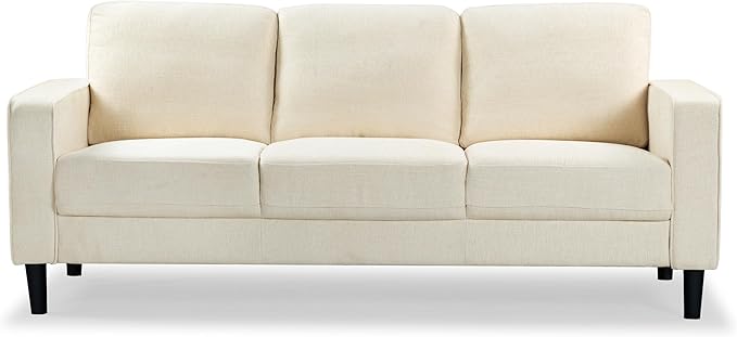 SAFAVIEH Couture Furniture Collection Felicianya Modern Cream 3-Seater Sofa