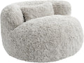 CHITA Compact Expandable Lounge Chair with Pillow Ideal for Living Room Fog