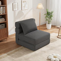 Folding Sofa Bed - Convertible Sleeper Chair with Upgraded Pillow Modern Comfortable Sleeper Couch Linen Fabric Foldable Memory Foam Sleepers Comfy Floor Sofa for Living Room Bedroom Single