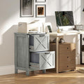 2 Drawer File Cabinet with Lock Small Filing Cabinet Under Desk Storage Organizer Home Office Locking Drawers Cabinet with DrawersModern Farmhouse FurnitureLightGray