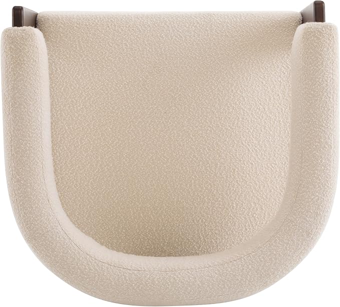 Christopher Knight Home Nettie Modern Accent Chair for Living Room Boucle Fabric Single Lounge Sofa Chair with Wooden Frame Comfy Reading Chair for Bedroom Lounge Armchair with Soft Cushion Beige
