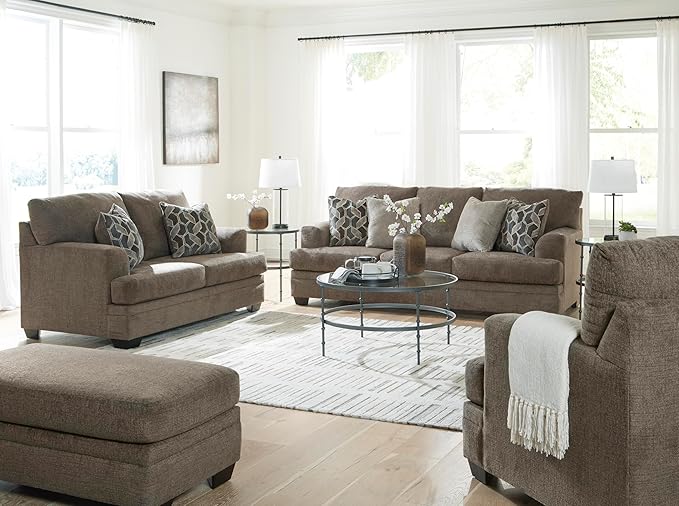 Signature Design by Ashley Stonemeade Contemporary Upholstered Oversized Chair with Reversible Cushion Gray