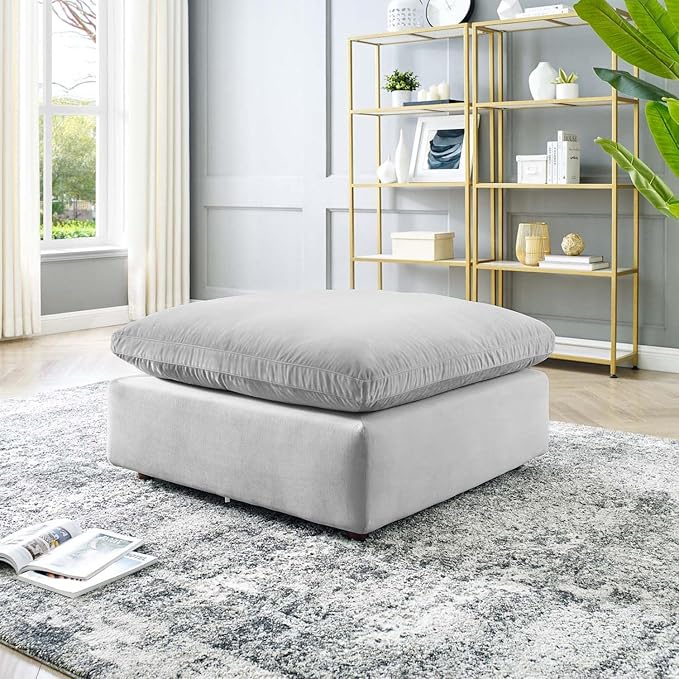 Modway Modular Sofa Commix Down Filled Overstuffed Performance Velvet