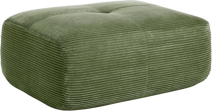 Modular Sectional Sofa Cloud Couch Modern Deep Seat Couches for Living Room - Only Ottoman Green