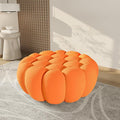 WJShome Bubble Couch42 Modern Curved Sofa Morden Lazy Floor Sofa Ottoman Foam Filled Footstool for Couch Orange Chair for Living Room Office Apartment