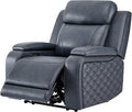 Watson &amp Whitely Genuine Leather Power Recliner Chairs for Adults Zero Gravity Recliner with Power Headrest &amp Hidden Storage RV Electric Reclining Sofa Chair for Living Room Home Office Na