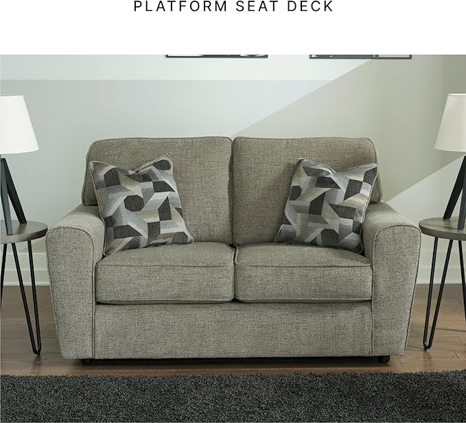 Signature Design by Ashley Cascilla Casual Loveseat Light Gray