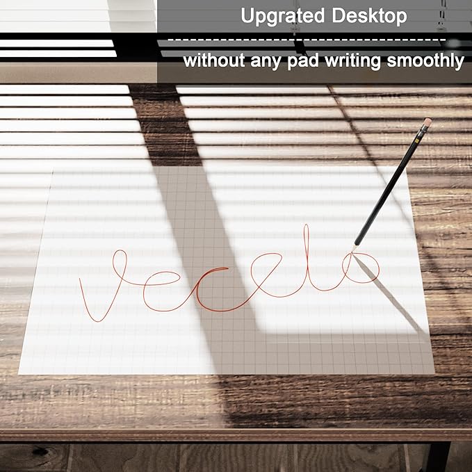 VECELO Corner DeskOffice Tables for Living Room for Small Space Triangle Computer Desk with Steel Frame Corner Shelves with Metal Frame Writing Desk for Workstation Classic White 66