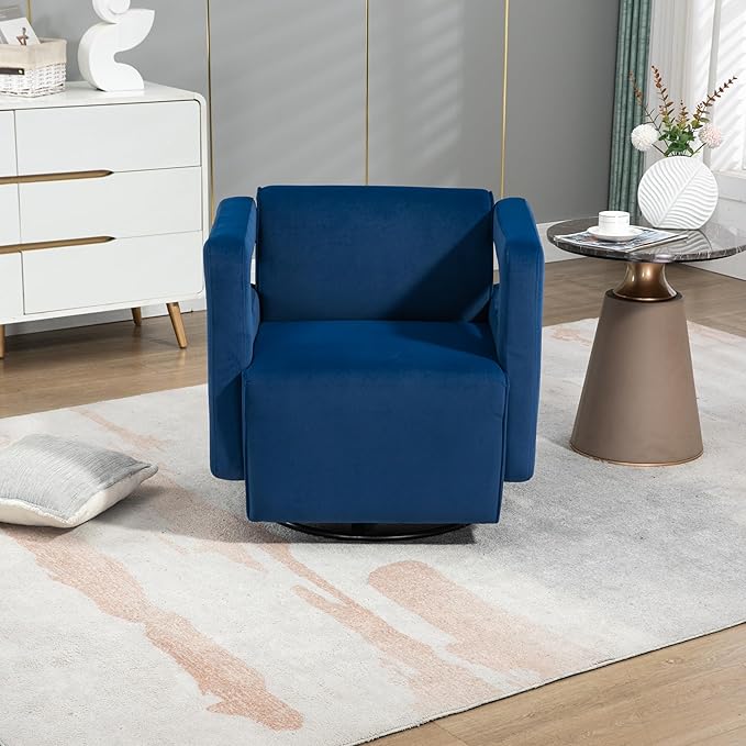 House Hold Upholstered Tufted Living Room Chair Textured Velvet Fabric Accent Chair with Metal Stand
