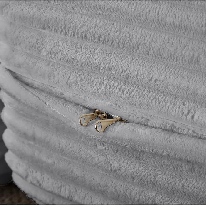 2-in-1 Folding Convertible Sofa Bed78 Inch Convertible Boneless Couch with Pilow Foldable Matress Corduroy Loveseat Sleeper Pull Out Bed Floor Sofa Modular Futon Couch (Corduroy Light Grey)